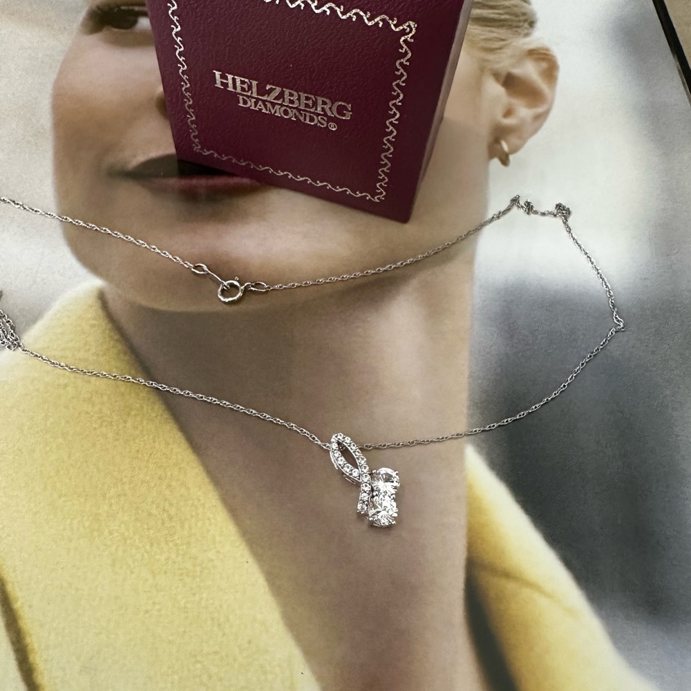 Helzberg Diamonds Silver and White Necklace - Picture 3 of 13